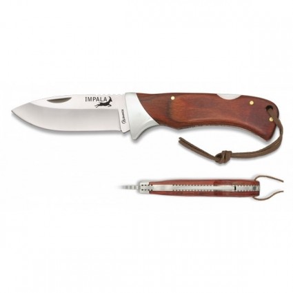 Albainox Impala Hunting Folding Knife Wood - 19796 
