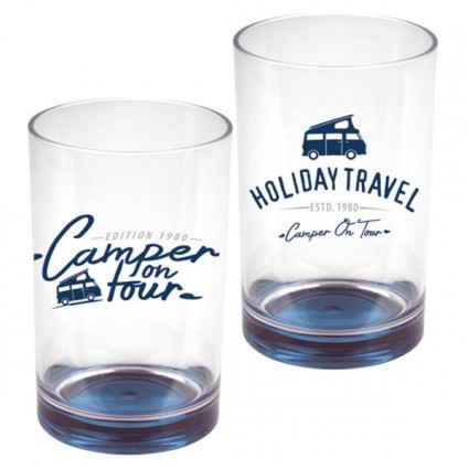 Reimo Set 2 Bicchieri Key West Holiday Travel in SAN 350 ml da Campeggio