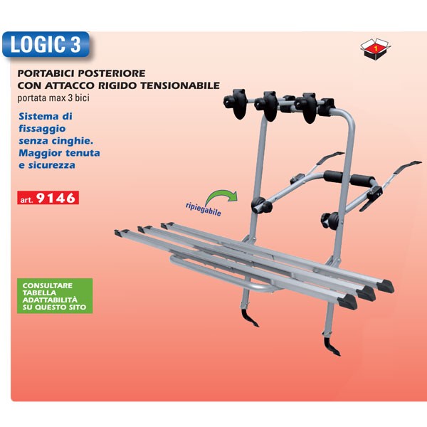 Portabici posteriore 2 bici per Skoda Fabia III due volumi dal 2014