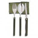 Albainox Camping Cutlery Set 3 pcs Green - 11001