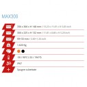 Max 300x225H132-ARANCIO C/SPUGNE 