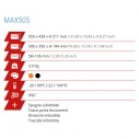 Max 505x350H194-NERO C/SPUGNE
