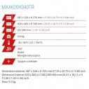 Max 620x460H340-NERO TR+SPUGNE